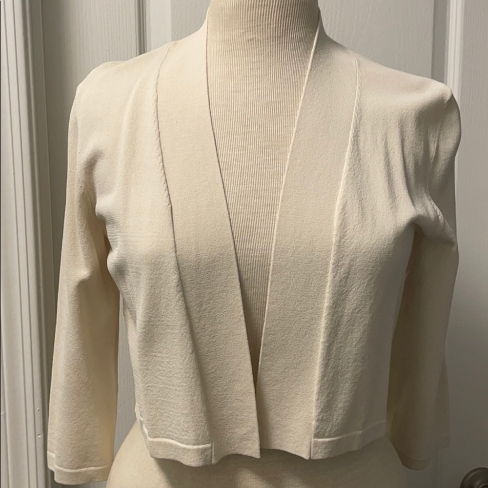 NWT Ann Taylor beige cardigan shrug, Medium